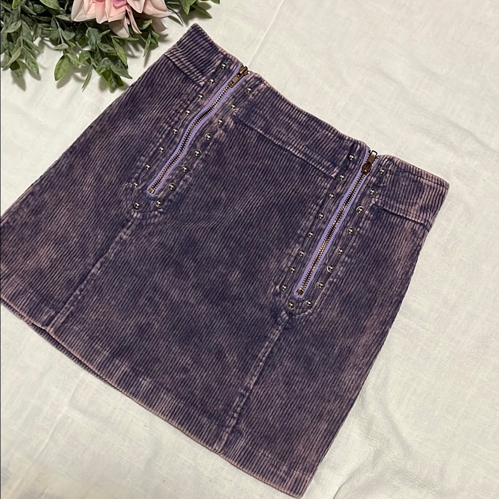 POL Purple washed Mini Skirt